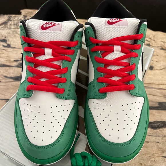 Nike SB Dunk Low Pro SE Heineken 10 Classic Green White Beer Rare - Picture 2 of 7